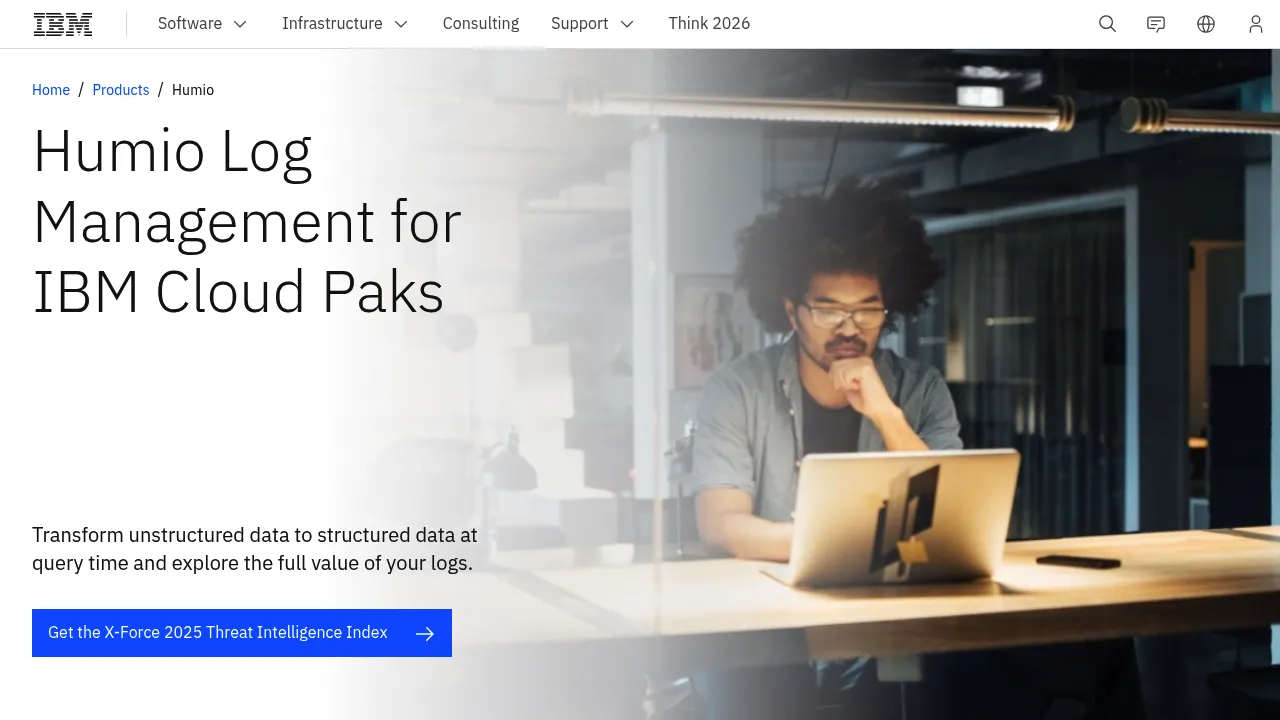 IBM Humio screenshot