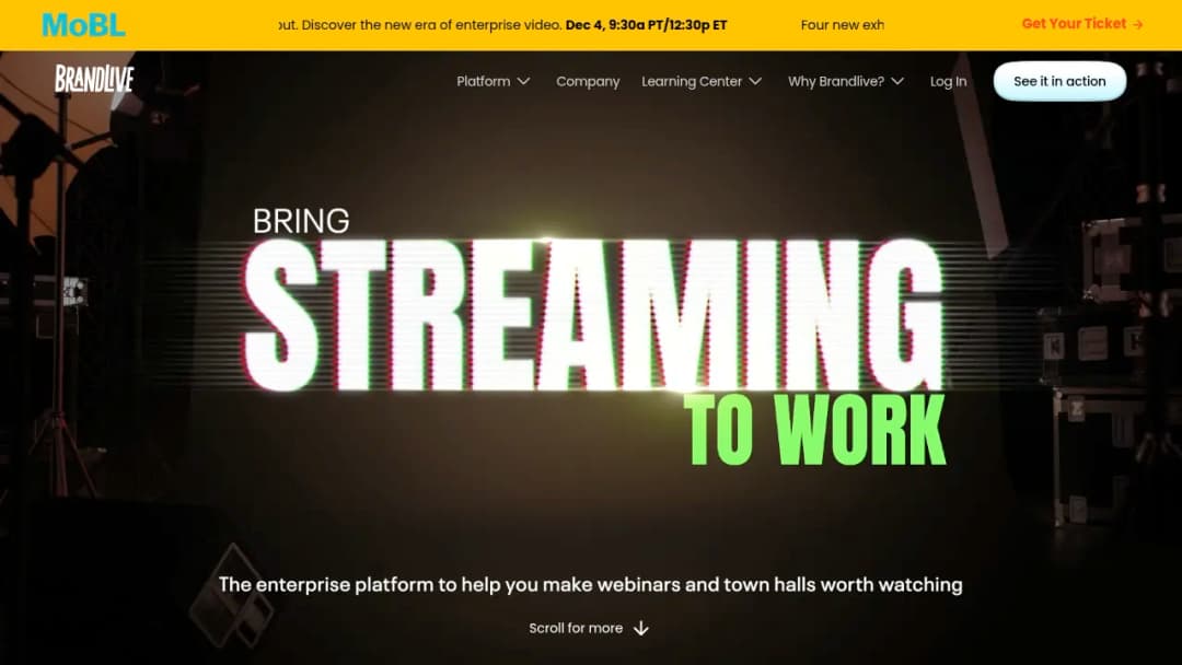 Brandlive screenshot
