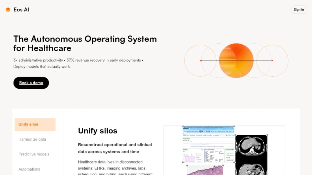 Eos AI screenshot