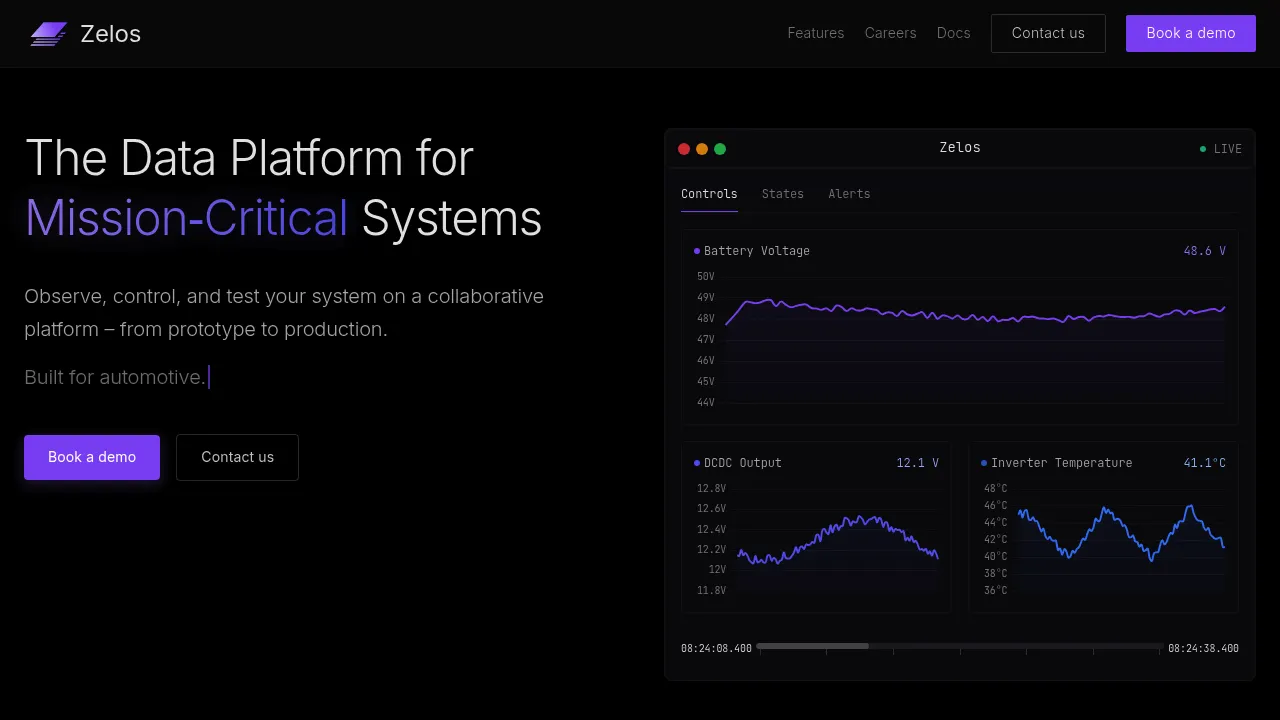 Zelos screenshot