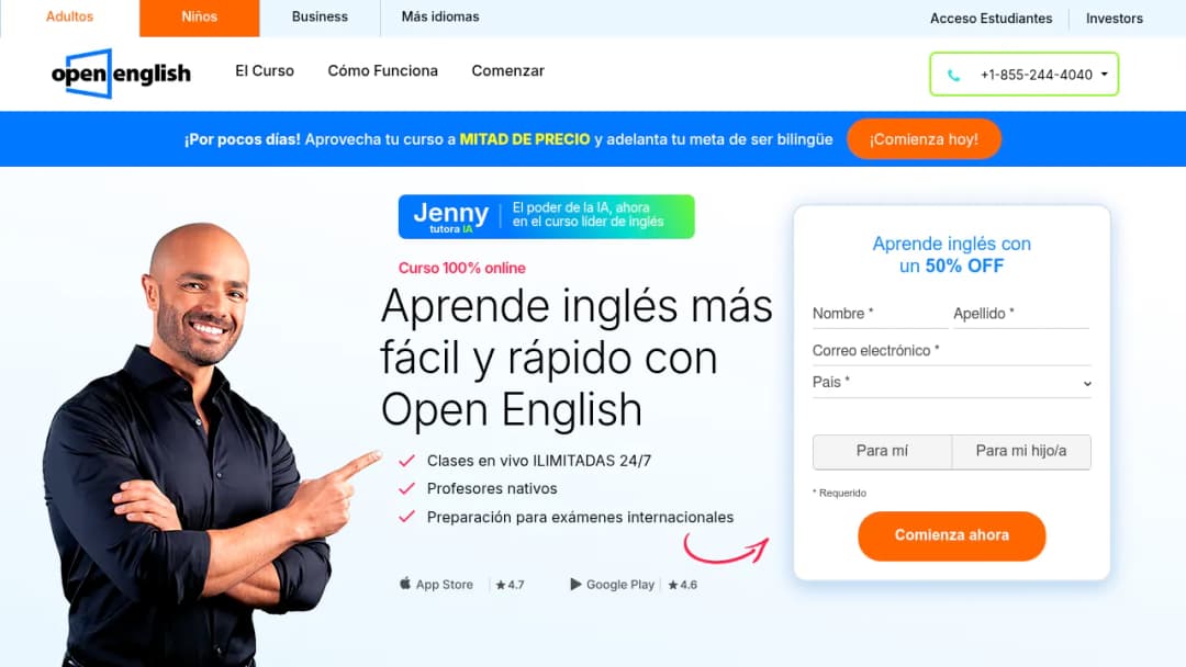 Open English screenshot