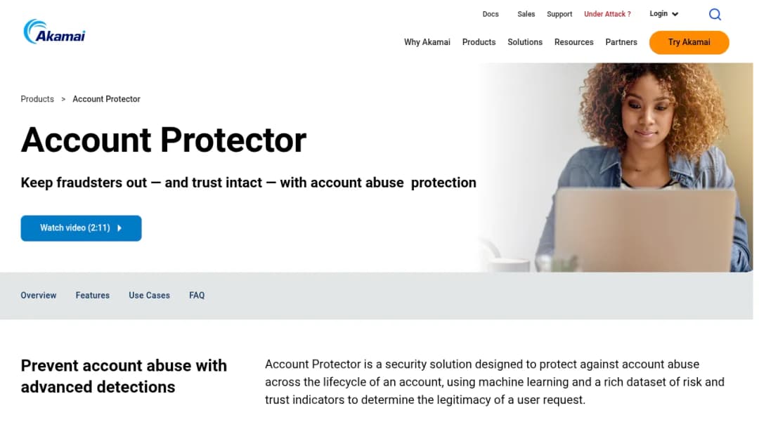 Akamai Account Protector screenshot