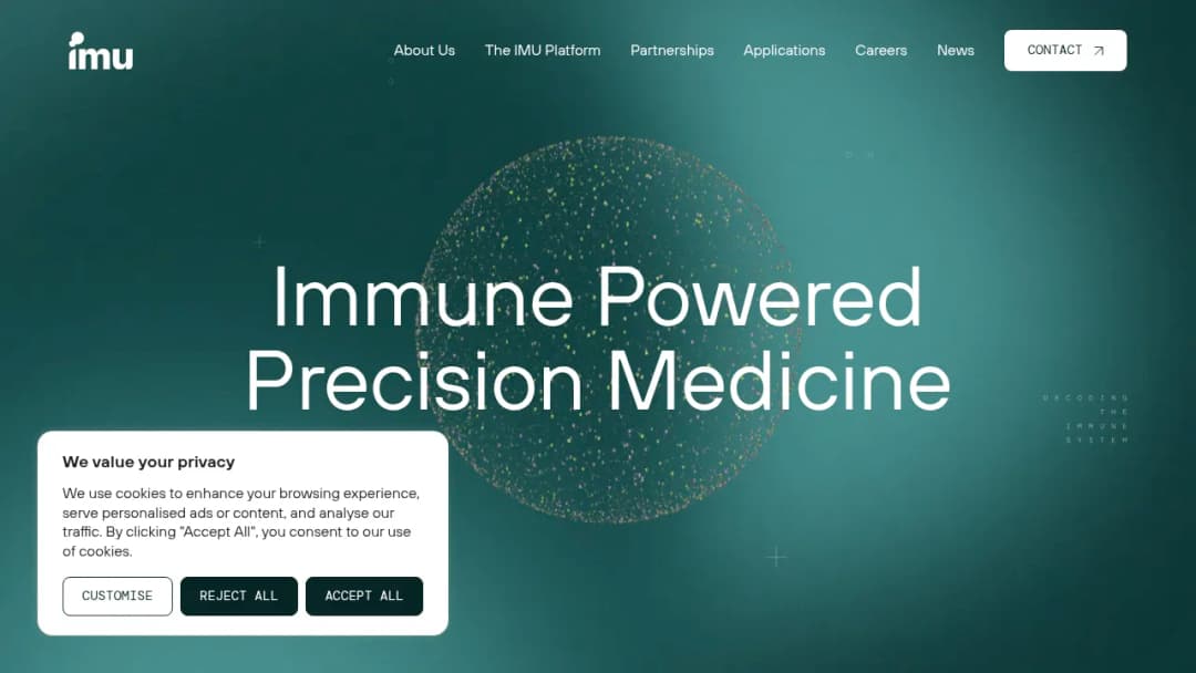 IMU Biosciences screenshot