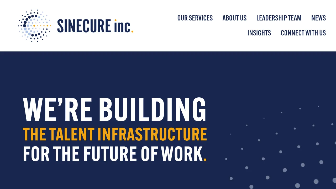 Sinecure, Inc. screenshot