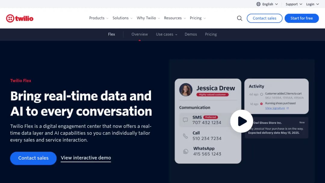 Twilio Flex screenshot