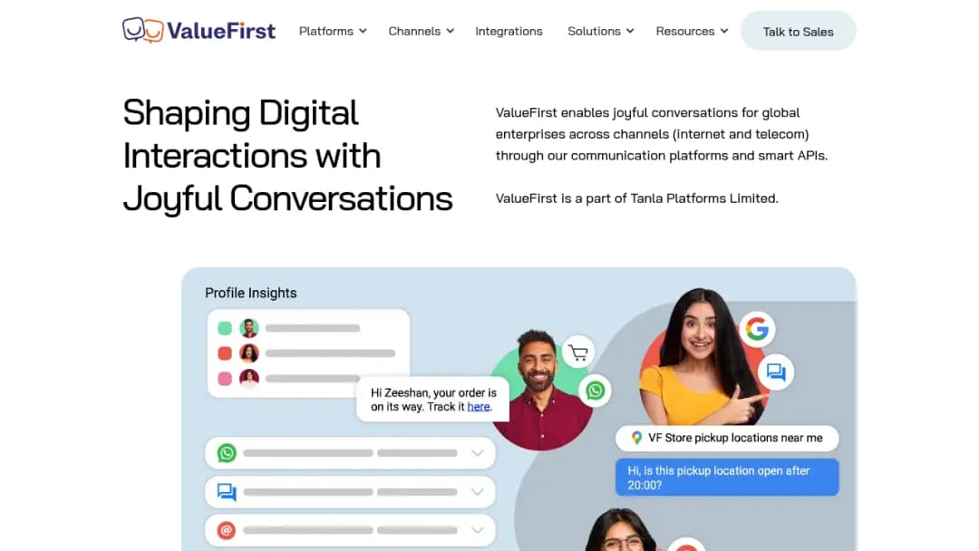 Valuefirst screenshot