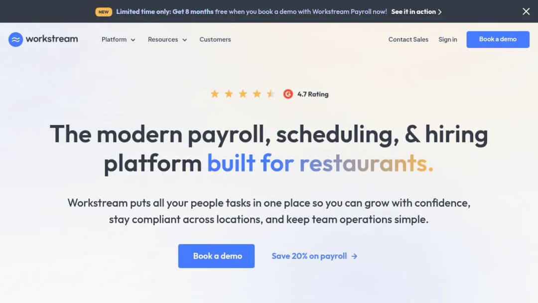 Workstream screenshot