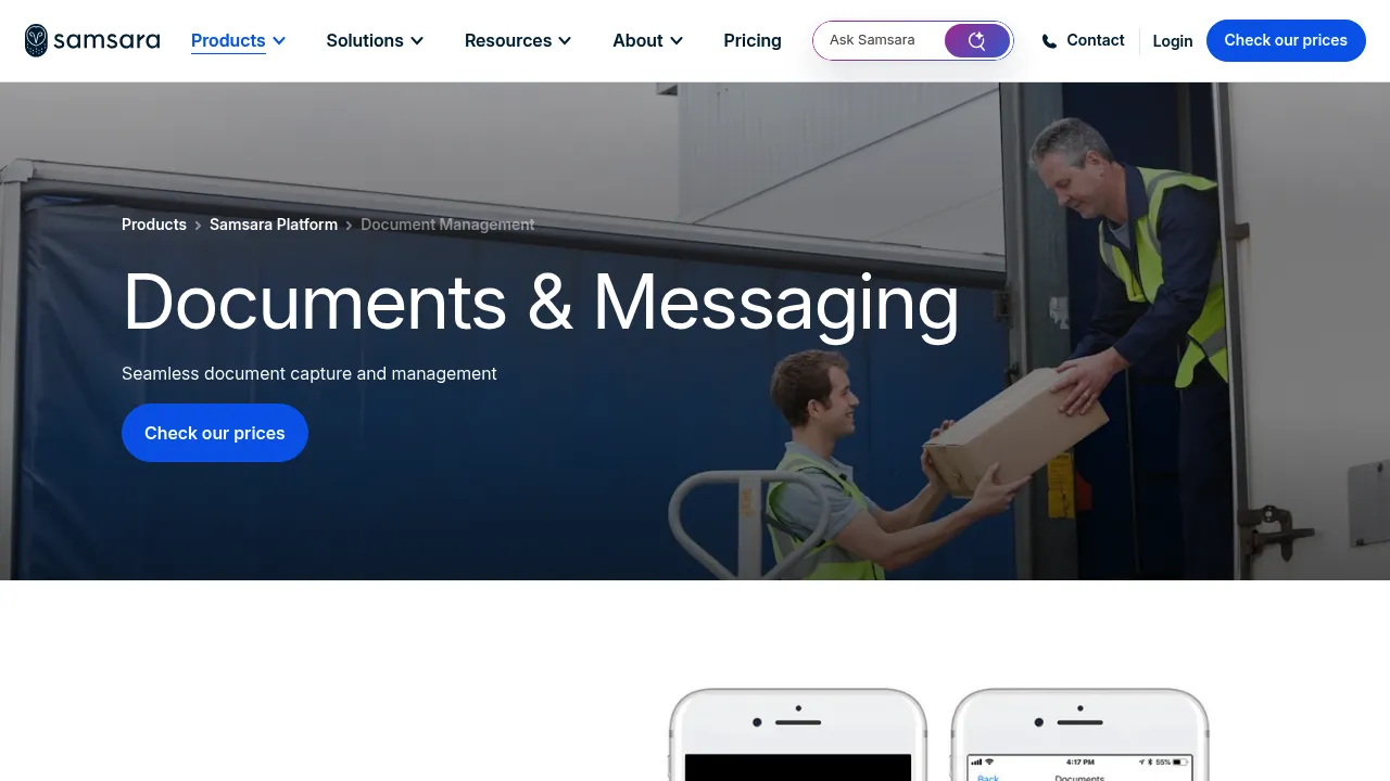 Samsara Document Management screenshot