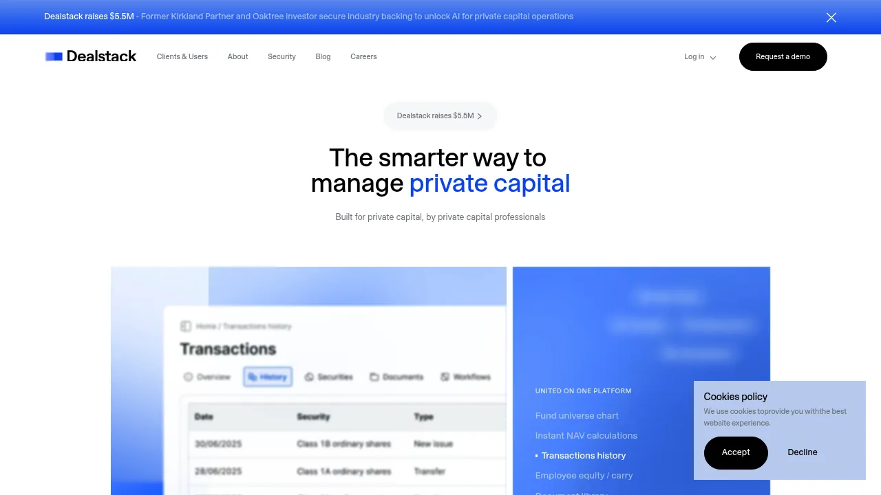 Dealstack screenshot