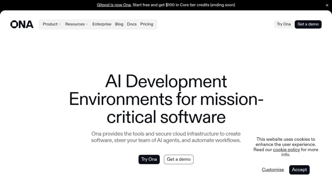 Gitpod screenshot