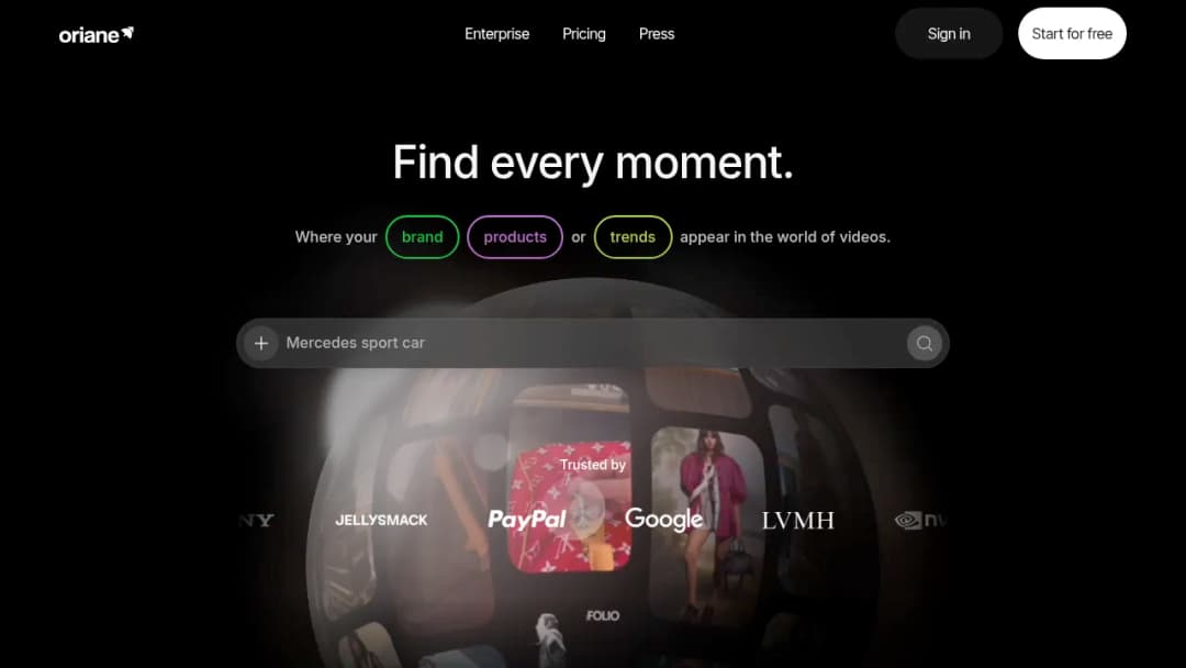 Oriane screenshot