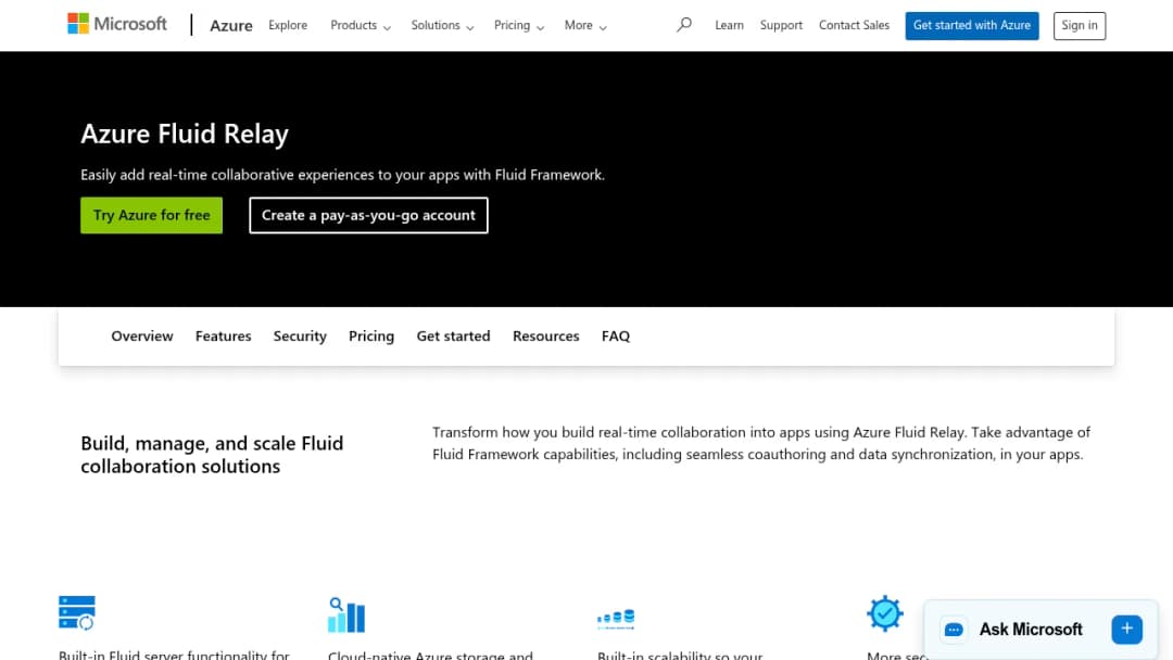 Azure Fluid Relay screenshot