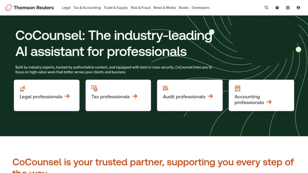 Thomson Reuters CoCounsel screenshot