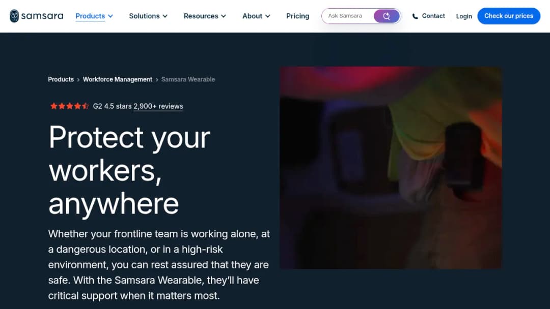 Samsara Wearable screenshot