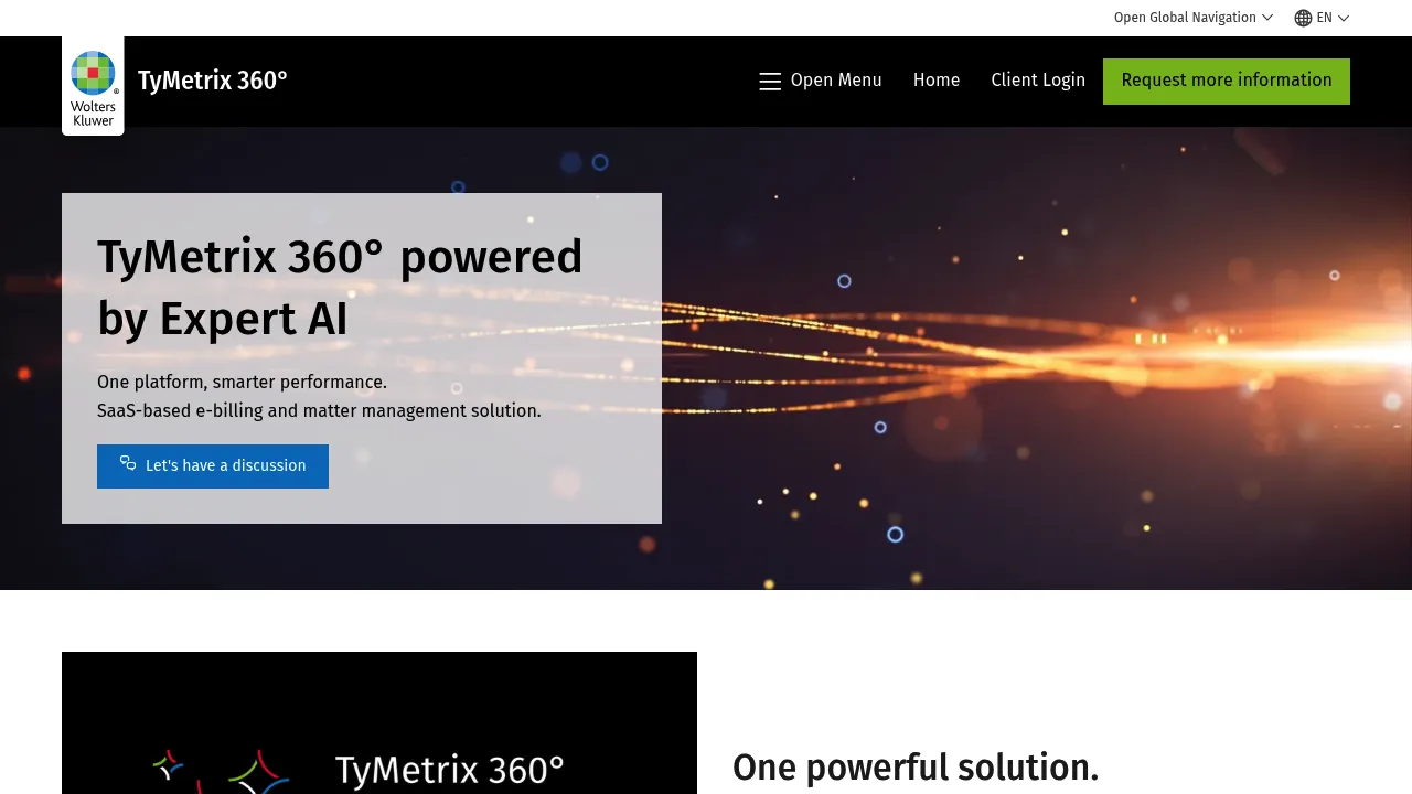 Wolters Kluwer TyMetrix 360° screenshot