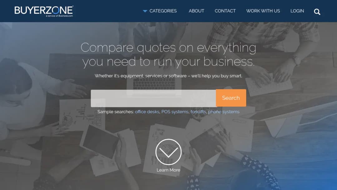 BuyerZone screenshot