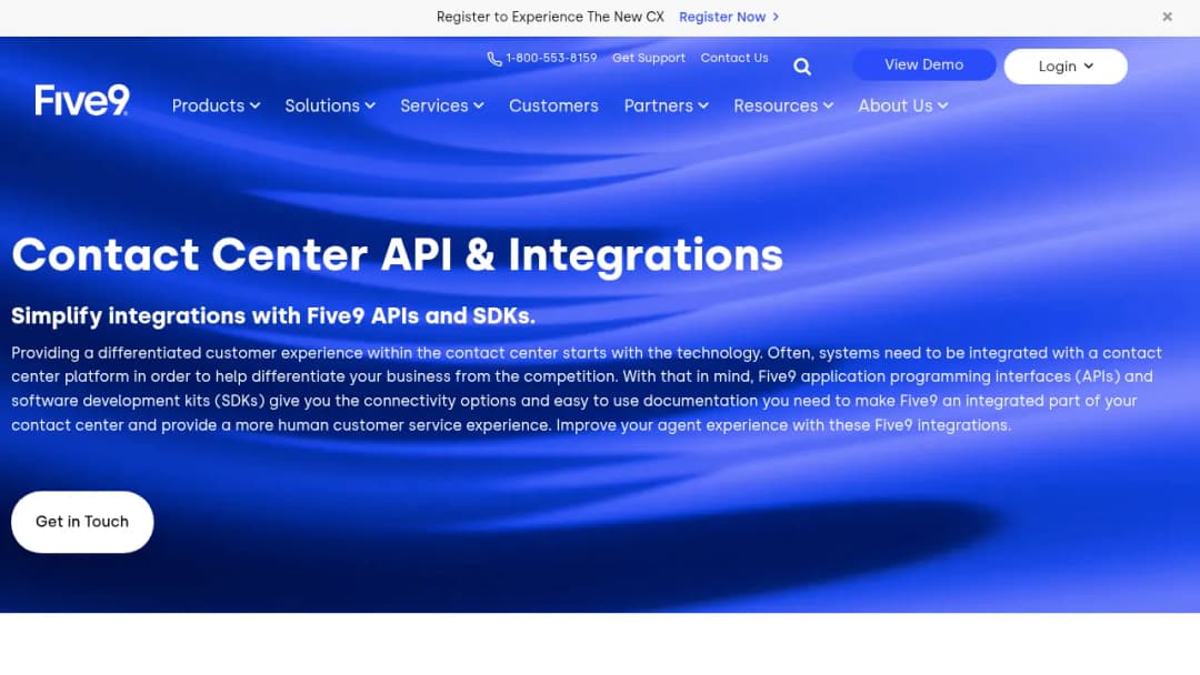 Five9 APIs & SDKs screenshot