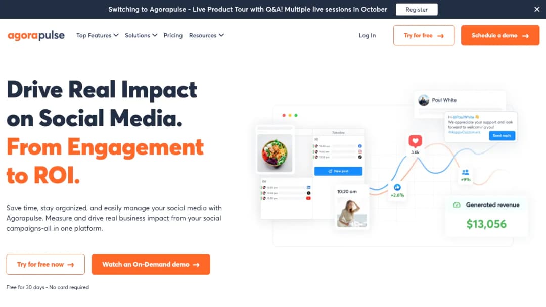 Agorapulse screenshot