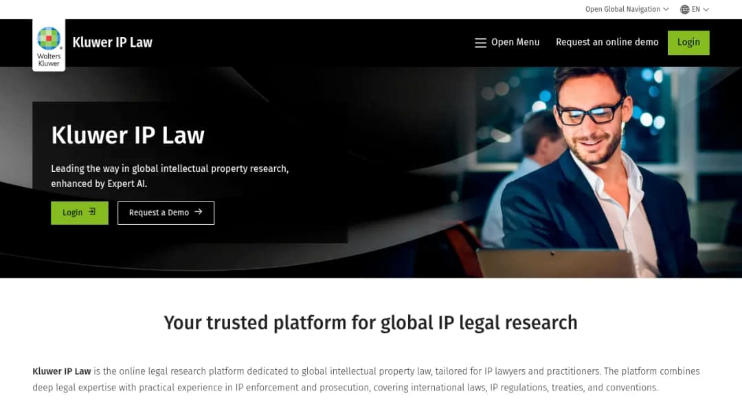 Wolters Kluwer Kluwer IP Law screenshot