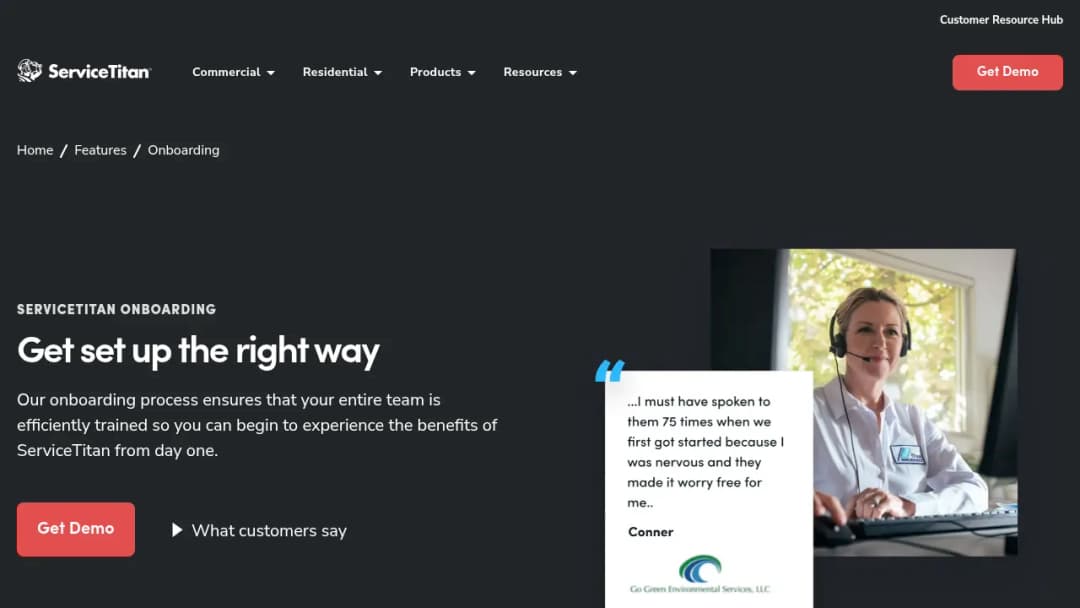 ServiceTitan Onboarding screenshot