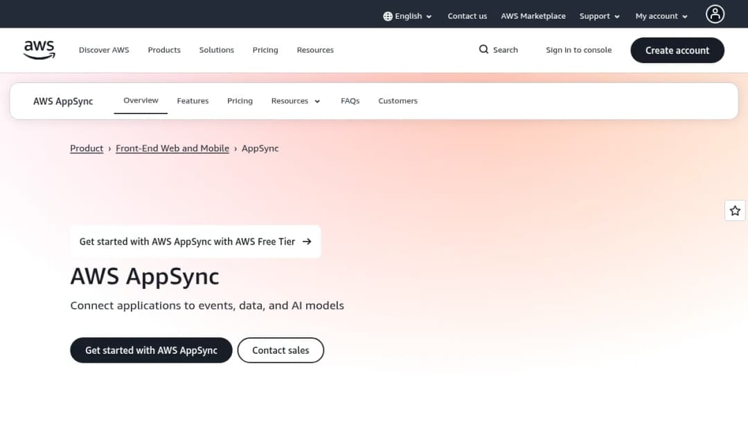 AWS AppSync screenshot