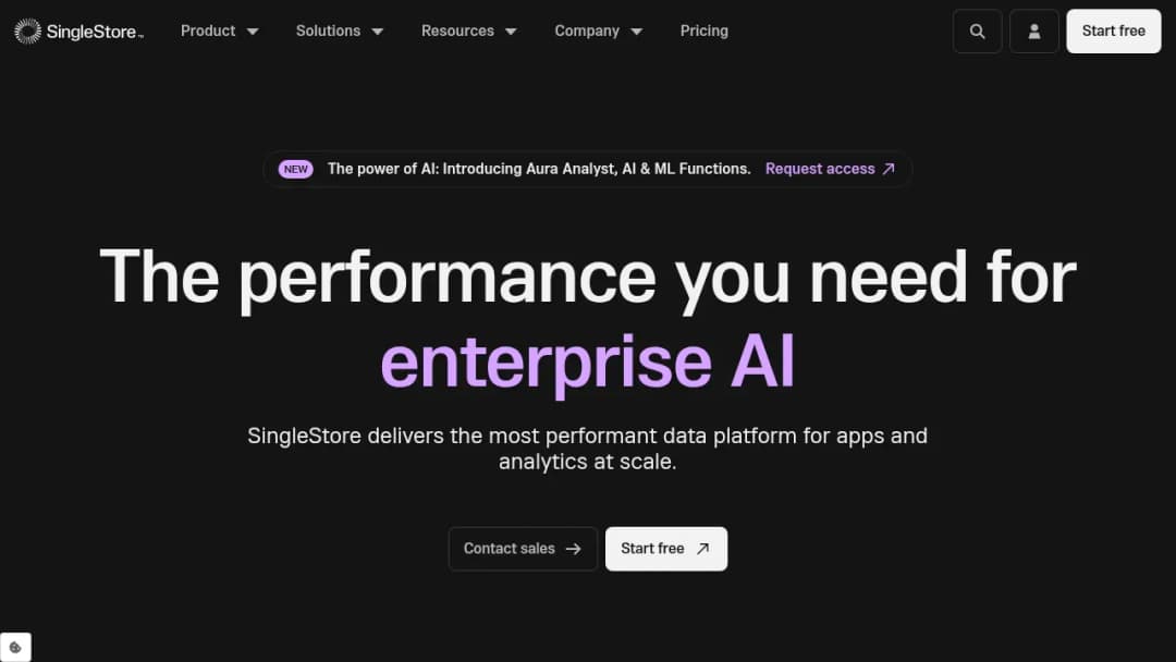 SingleStore screenshot