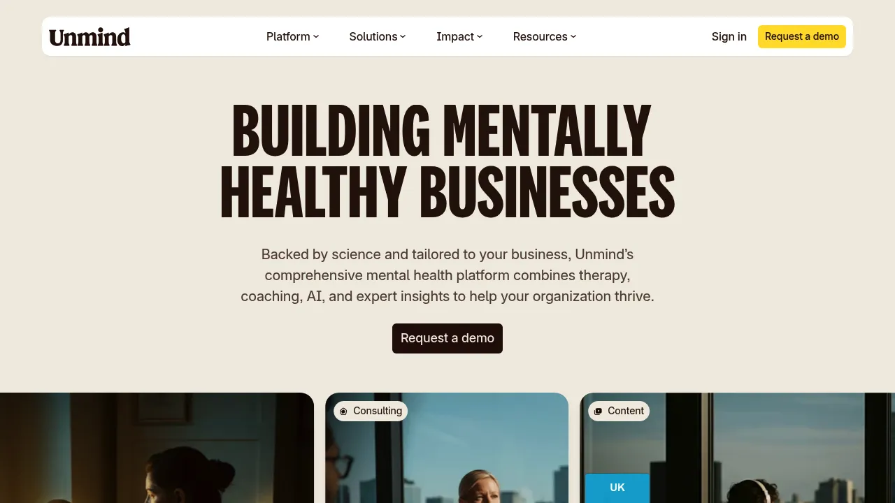 Unmind screenshot