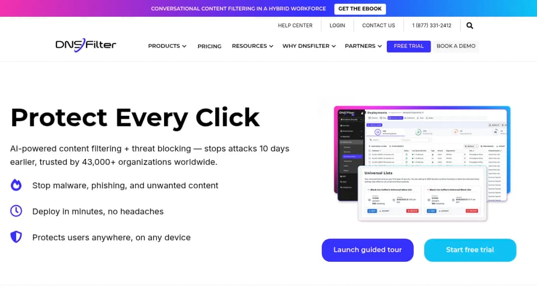 DNSFilter screenshot