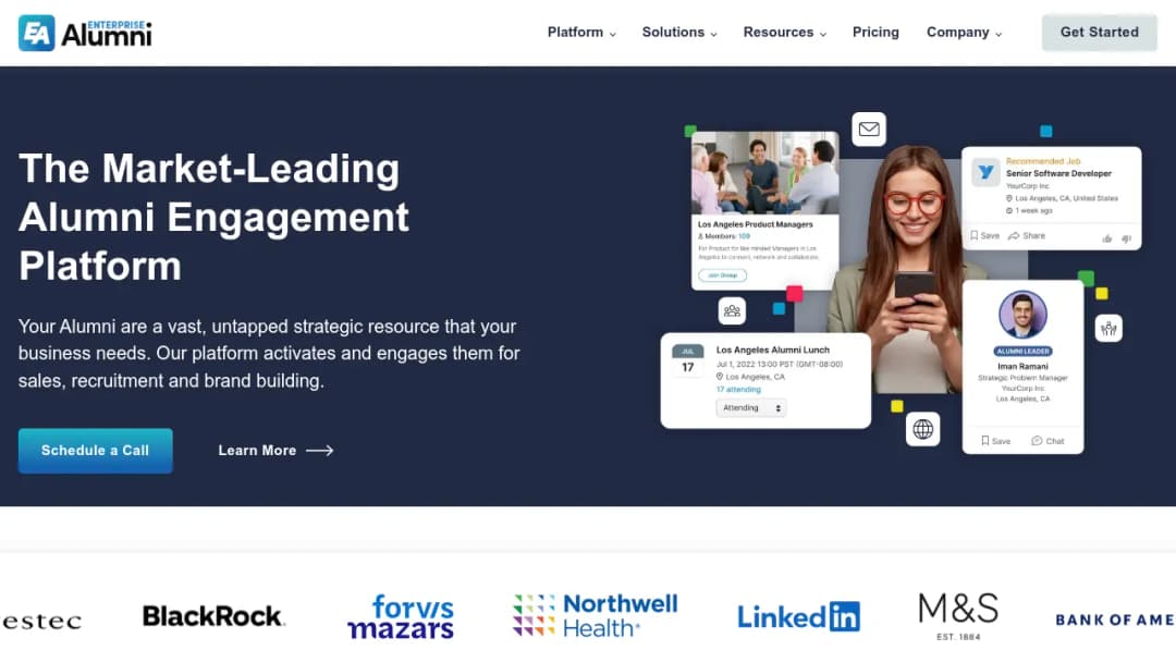 EnterpriseAlumni screenshot