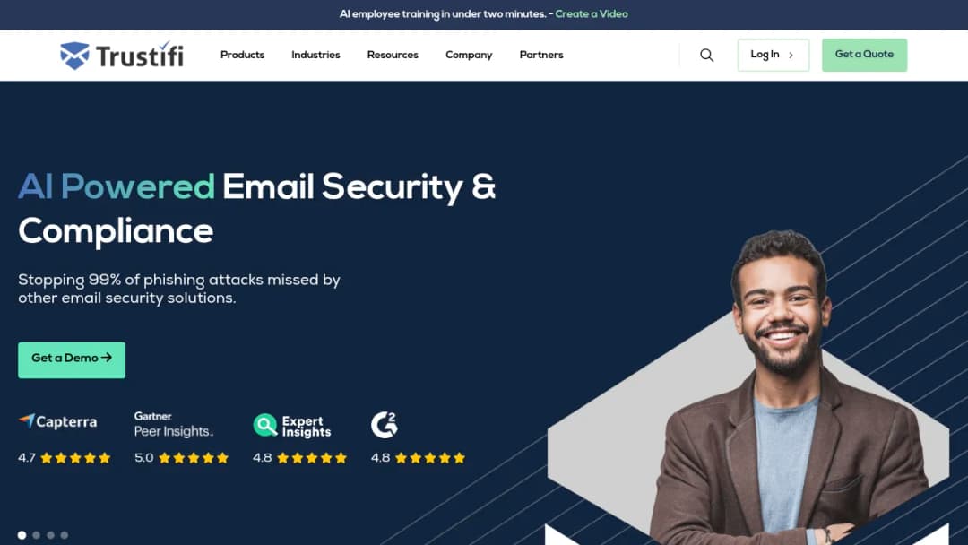 Trustifi screenshot