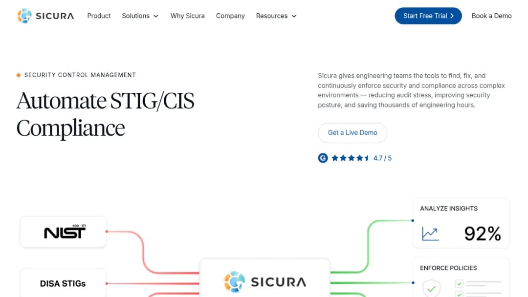 Sicura screenshot
