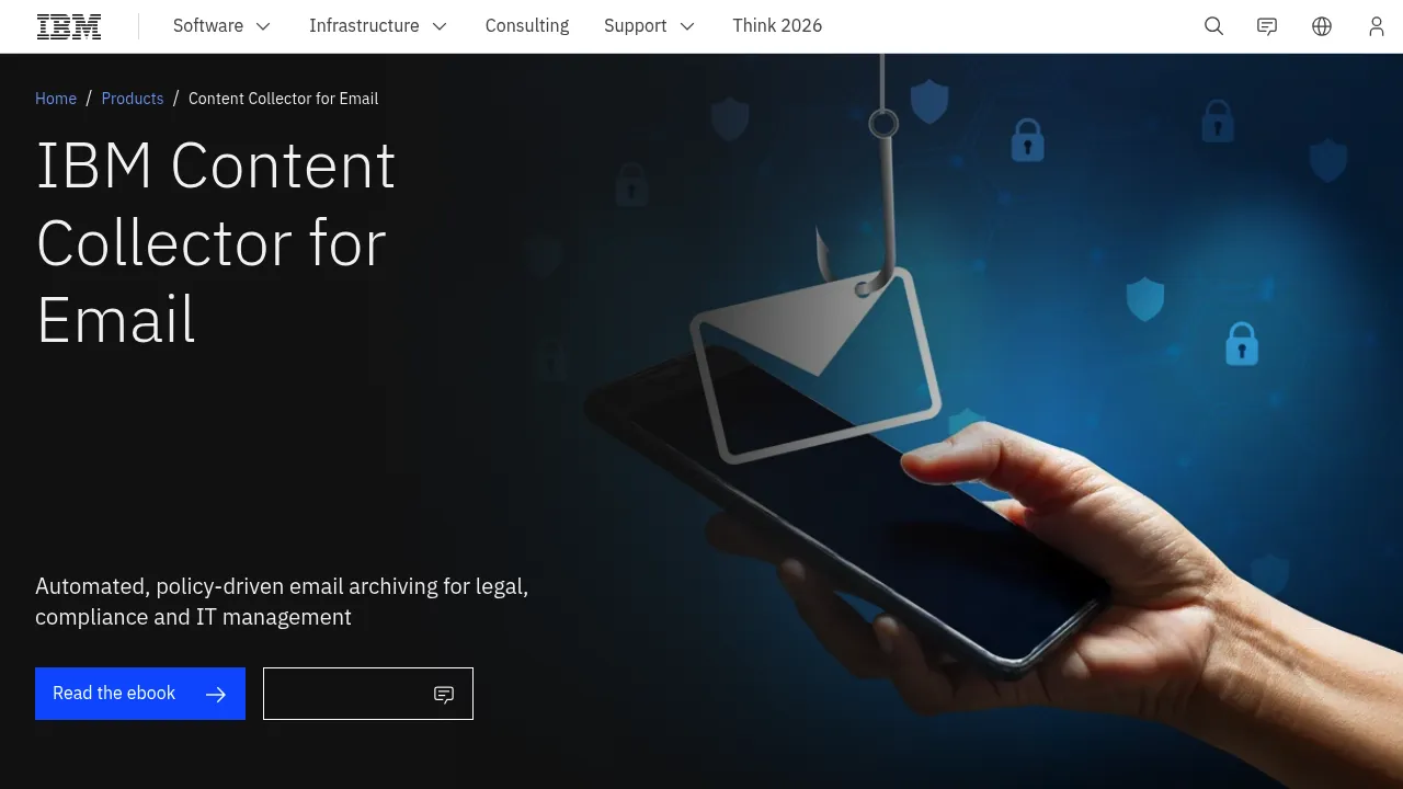 IBM Content Collector for Email screenshot