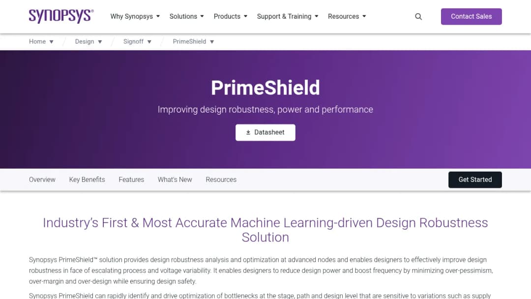 Synopsys PrimeShield screenshot