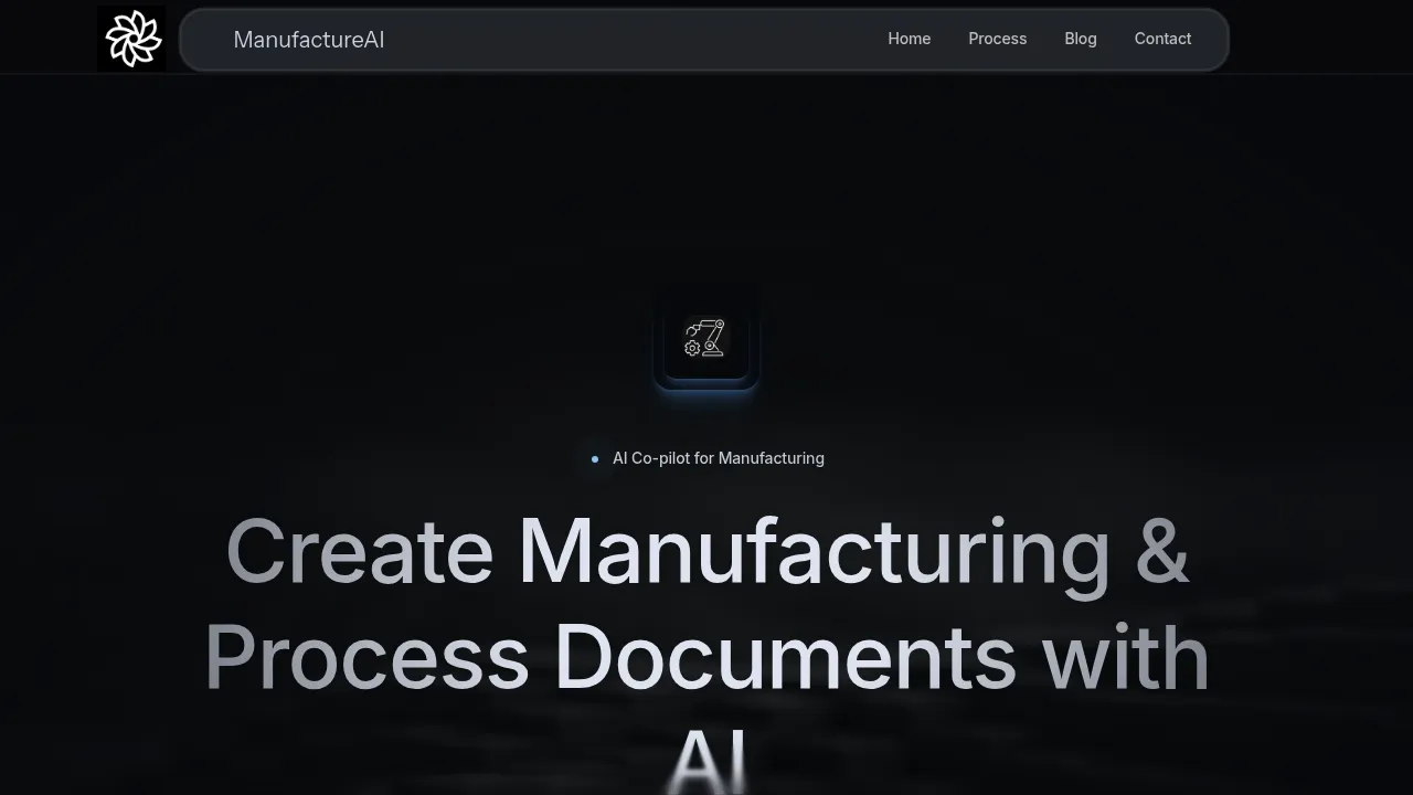 ManufactureAI screenshot