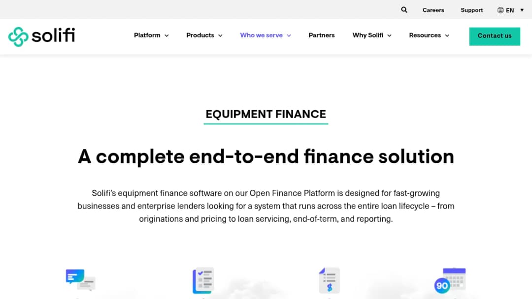 Solifi Equipment Finance screenshot