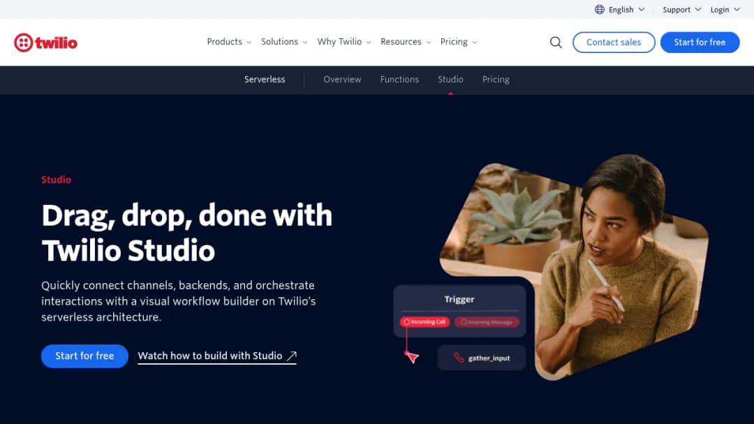 Twilio Studio screenshot