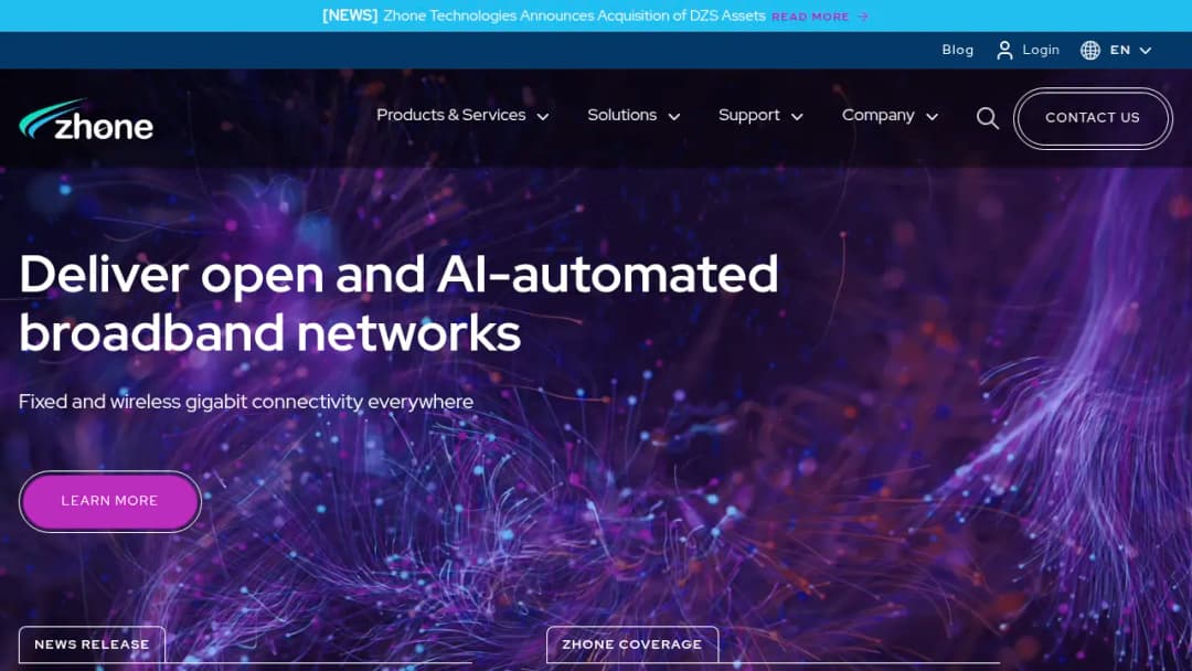 Zhone Technologies screenshot