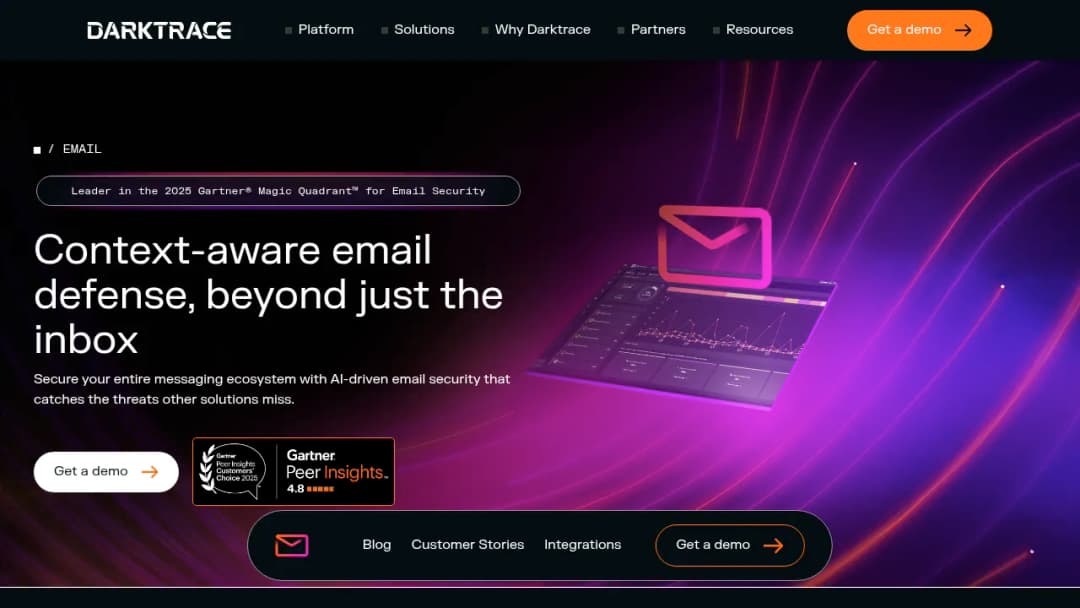 Darktrace EMAIL screenshot