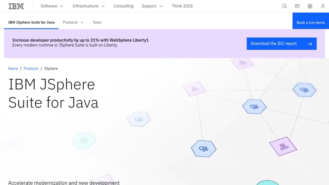 IBM Jsphere screenshot