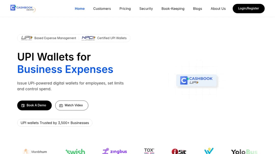 CashBook : UPI Wallets for Business Expenses screenshot