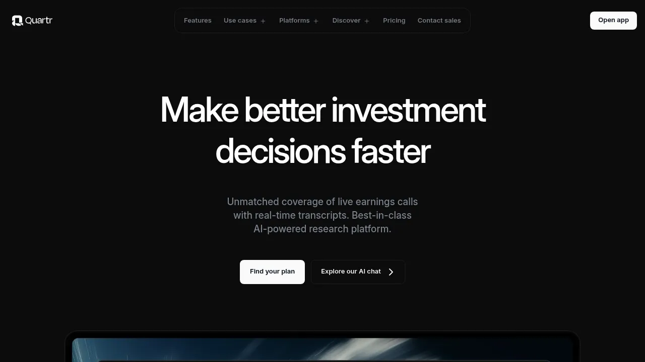 Quartr screenshot