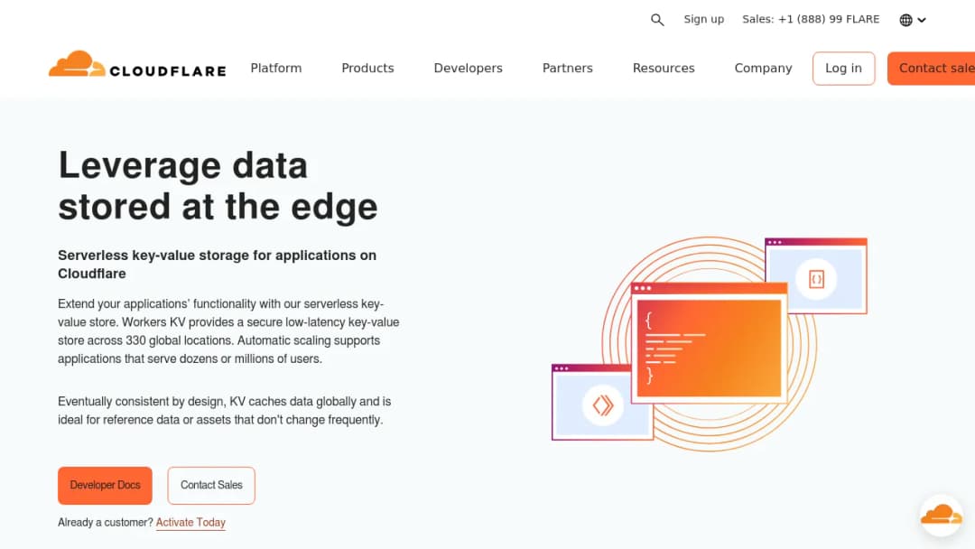 Cloudflare KV screenshot