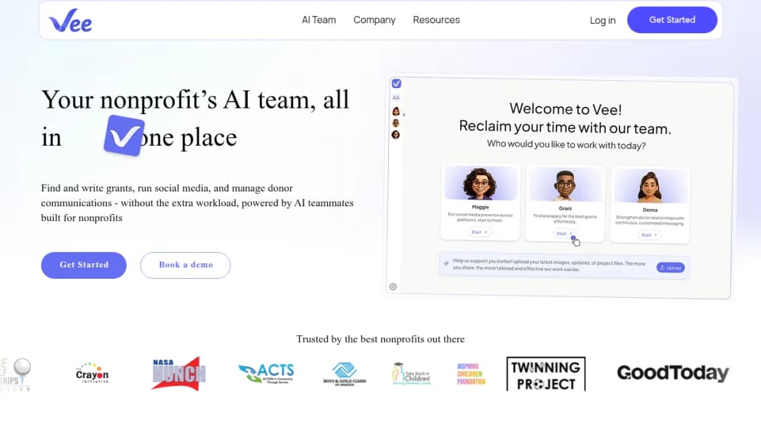 Vee.com screenshot