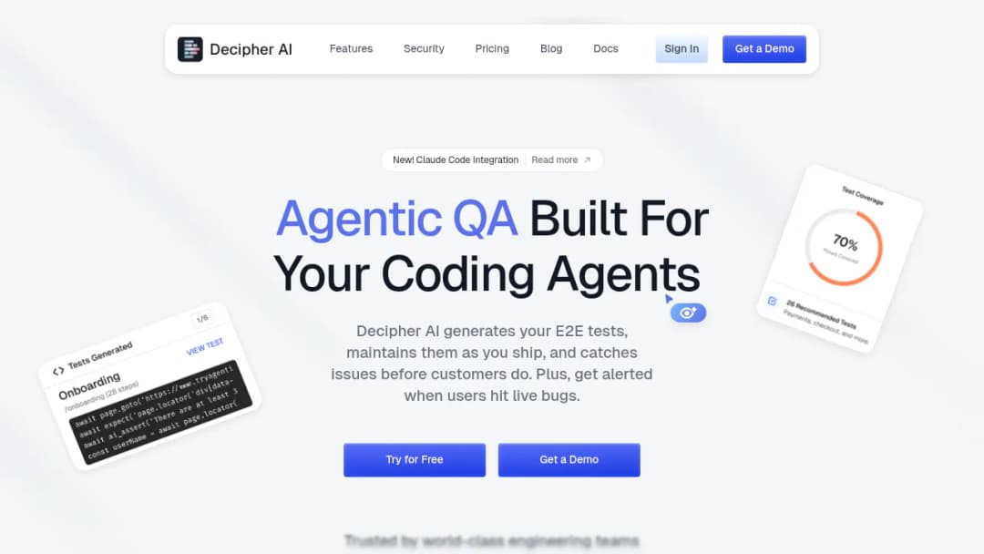 Decipher AI screenshot