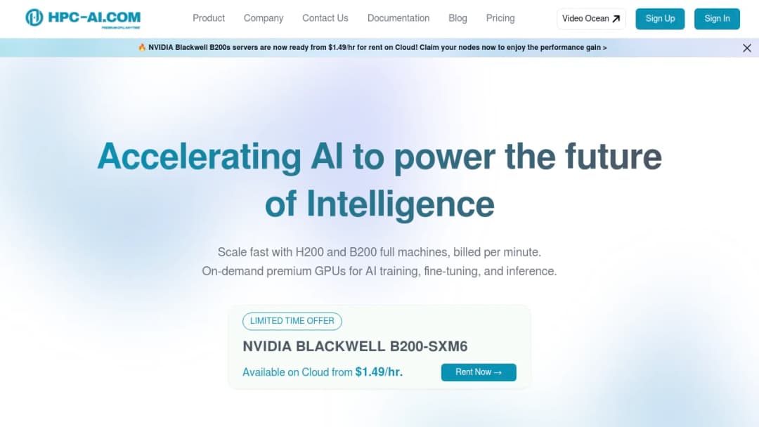 HPC-AI Tech screenshot