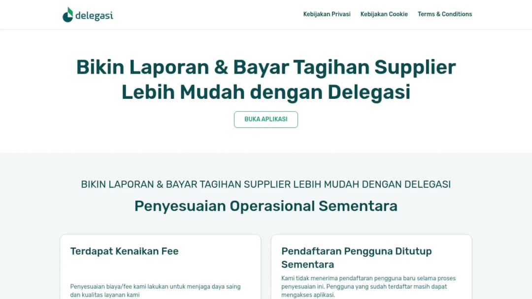 Delegasi screenshot