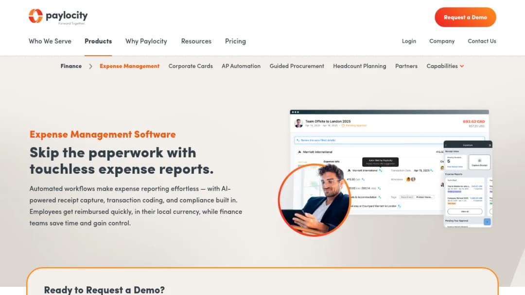 Paylocity Workforce Management screenshot