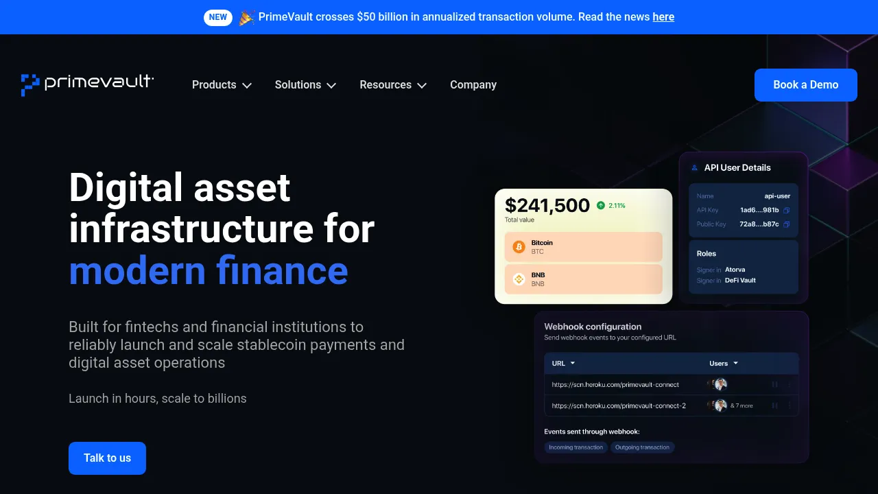 PrimeVault screenshot