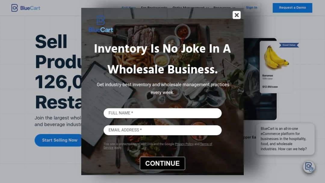 BlueCart screenshot