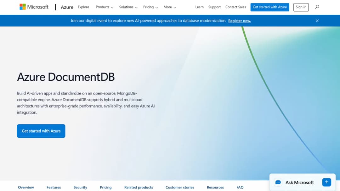 Azure DocumentDB screenshot